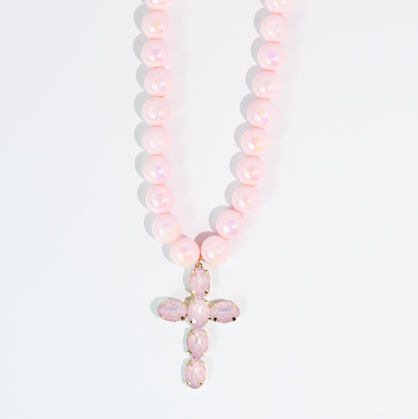 Pink Grace Cross Necklace
