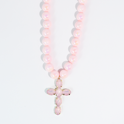 Pink Grace Cross Necklace
