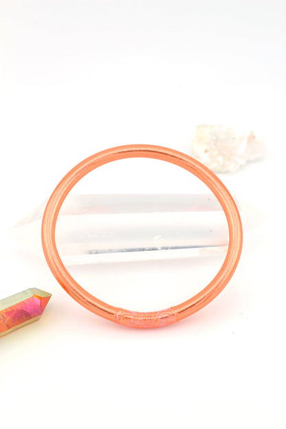 Single Rainbow Thai Buddhist Temple Bracelet, Mantra Bangle: Sangria / 1 Bangle / Large (8.04" Inner Circumference)