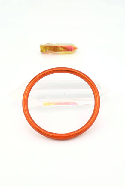 Single Rainbow Thai Buddhist Temple Bracelet, Mantra Bangle: Sangria / 1 Bangle / Large (8.04" Inner Circumference)