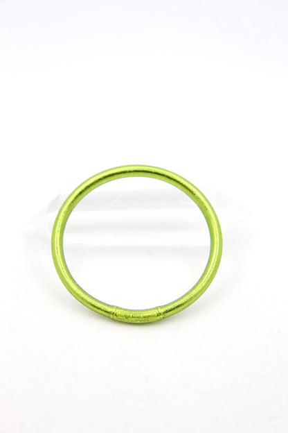 Single Rainbow Thai Buddhist Temple Bracelet, Mantra Bangle: Sangria / 1 Bangle / Large (8.04" Inner Circumference)