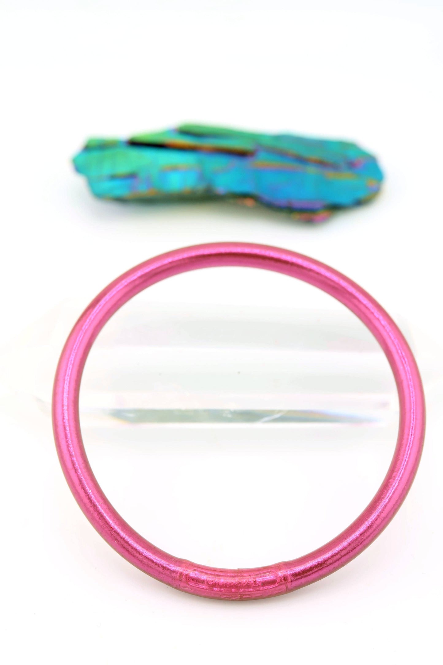 Single Rainbow Thai Buddhist Temple Bracelet, Mantra Bangle: Sangria / 1 Bangle / Large (8.04" Inner Circumference)